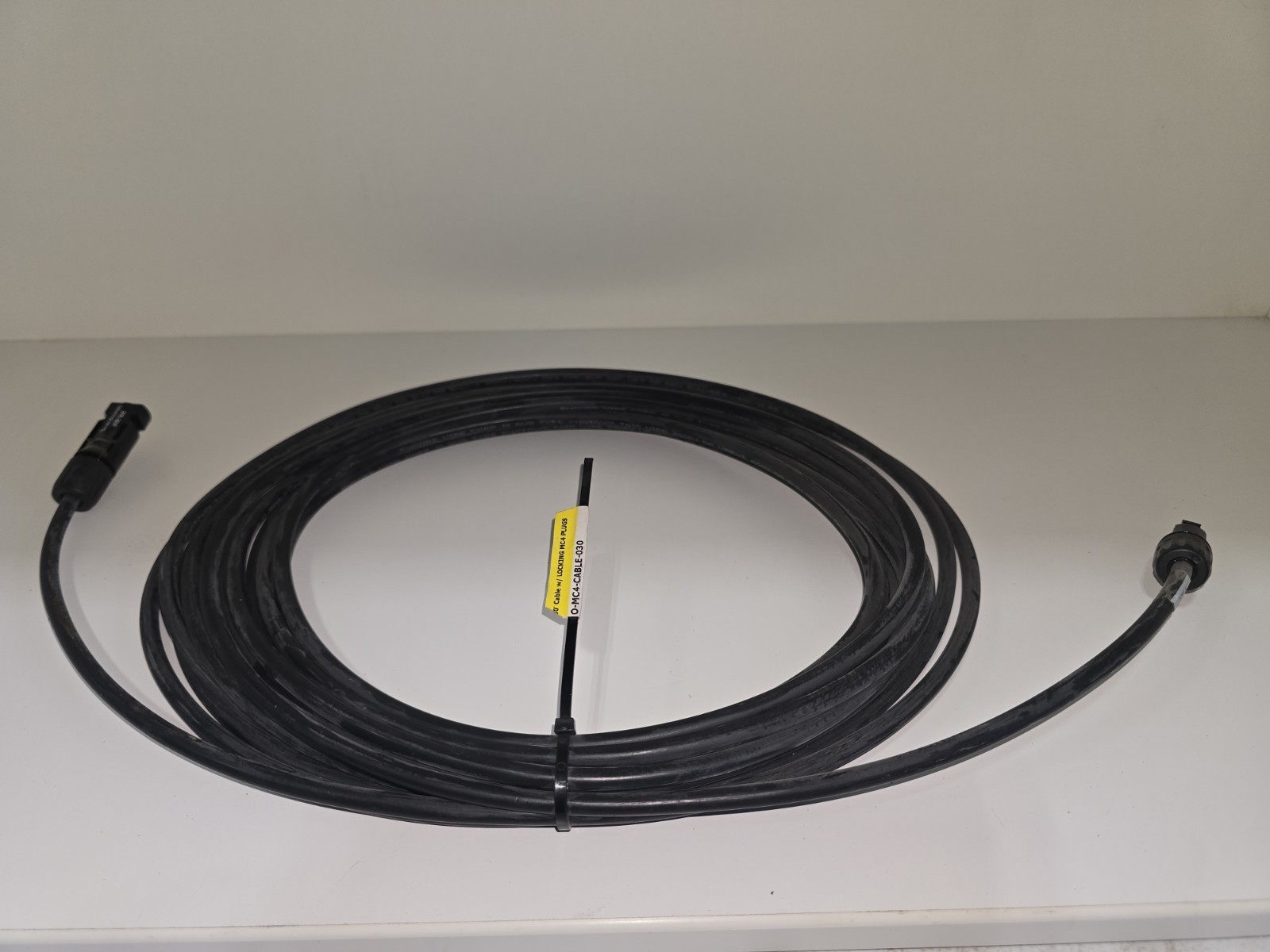 30 FT 10 AWG Solar PV Wire 600V Black PV / Extension Cable with MC4 Connectors