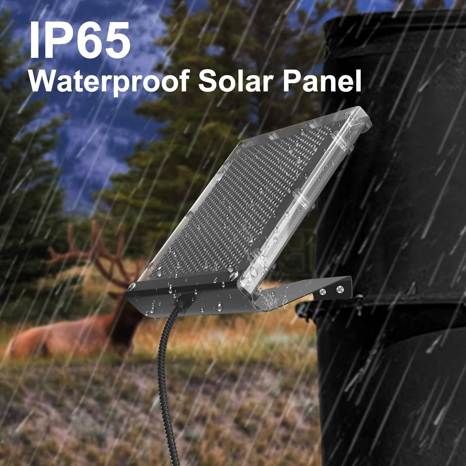 6V 1.5W Solar Panel to Recharge Deer Feeder Battery Waterproof Outdoor Solar …
