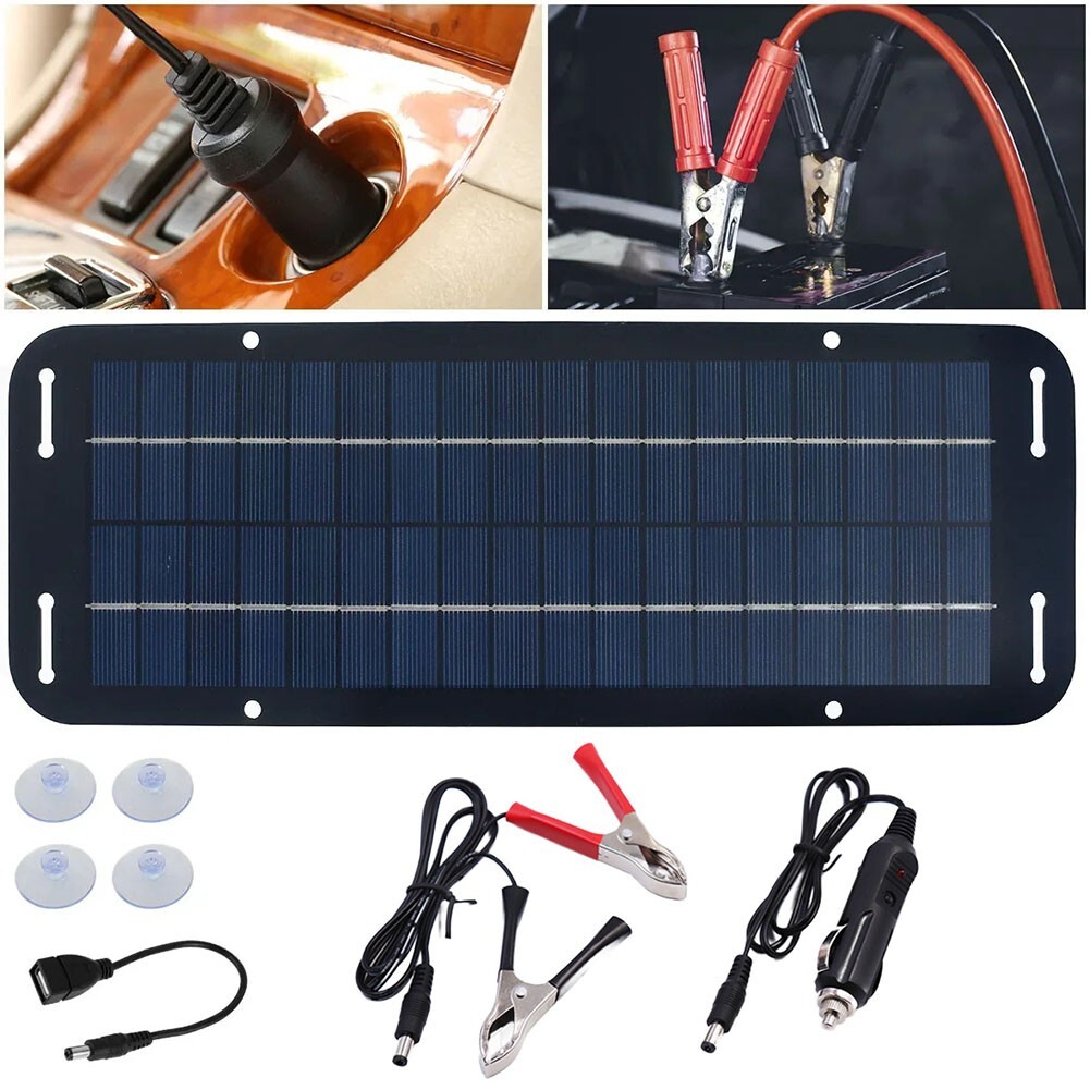60W Solar Panel 12V olt Trickle Battery Charger For Caravan Car Van Boat Kit
