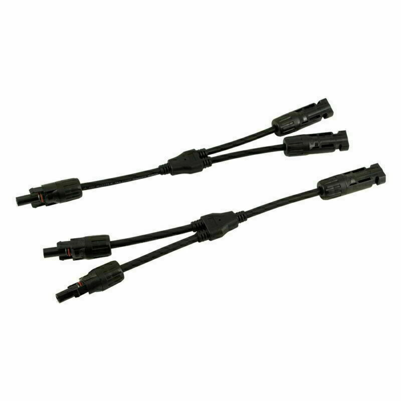 5 Pair Solar Panel 1 to 2 Y Branch Cable Connecter Adapter Connector Extension