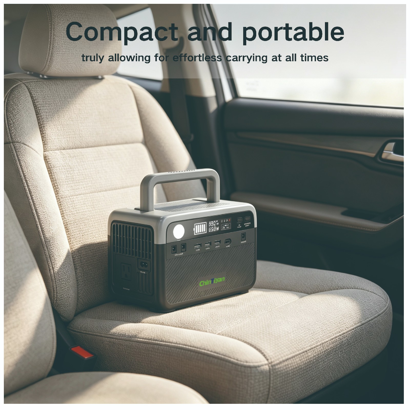 QT-BP030D 300W 230.4Wh LiFePO4 Solar Generator Portable Power Station