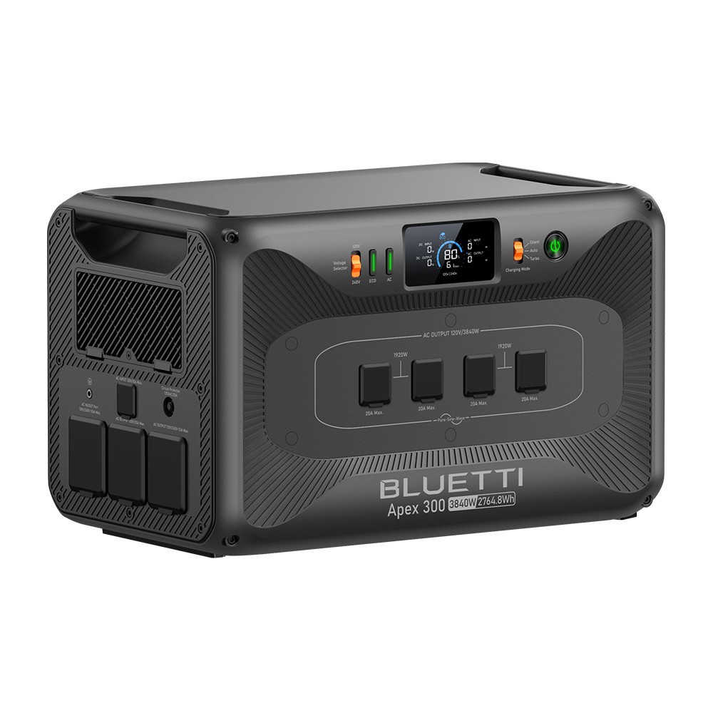 BLUETTI Apex 300 2764Wh 3840W Portable Power Station Expandable for Backup