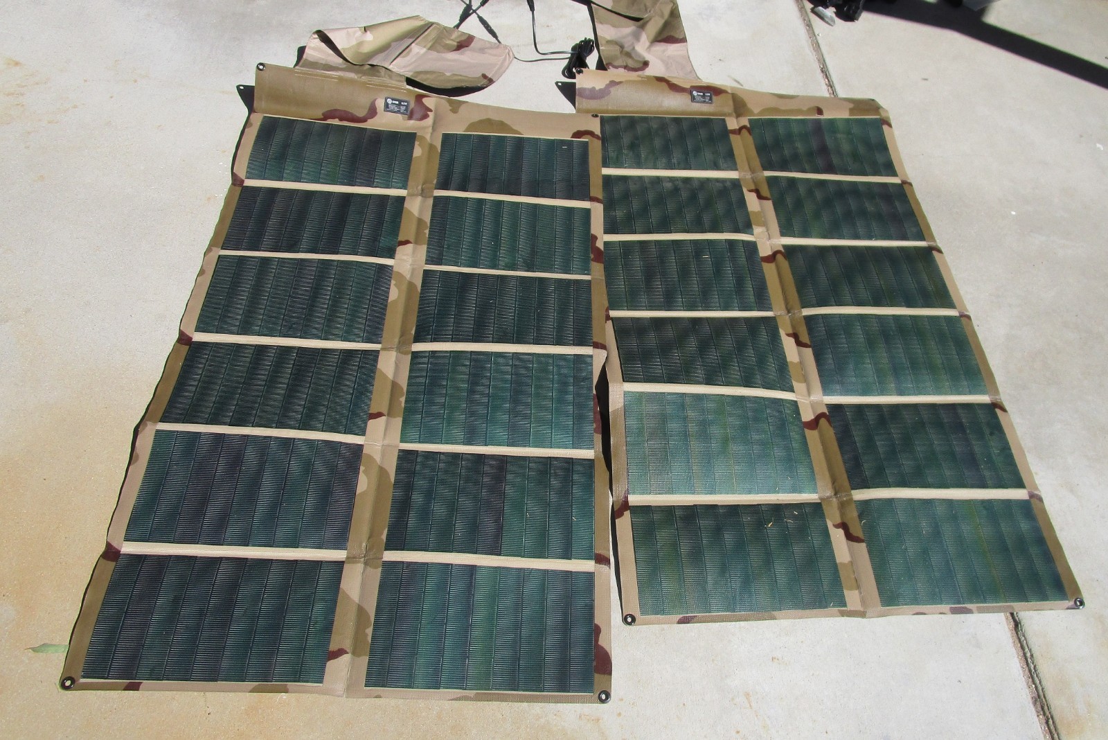 Portable Solar Kit w/ 2 Panels and 12V Cell Inverter-Iris Technology SPACES II