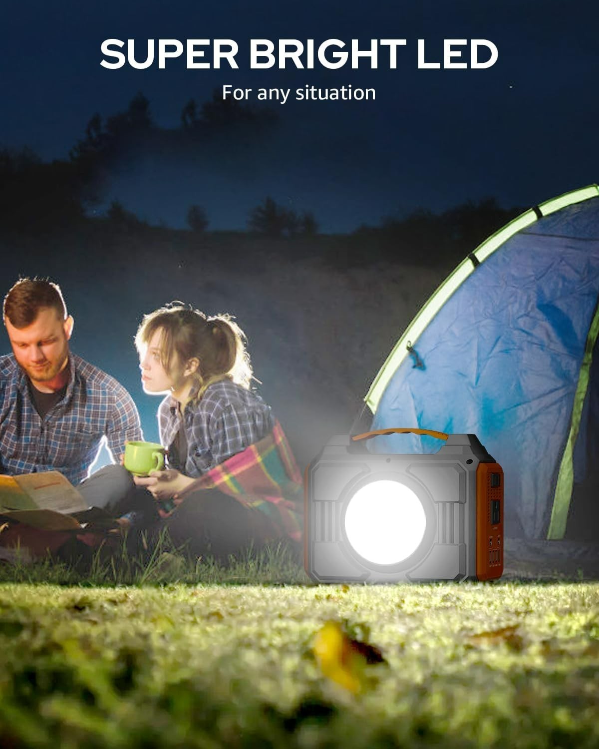 Solar Powered Generator 300W Rated, Portable Solar Generator Power Station with