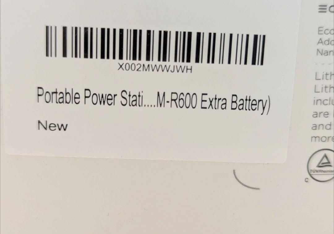 EcoFlow River 600 Portable Power Station EXTRA BATTERY EF4-MXA KIT