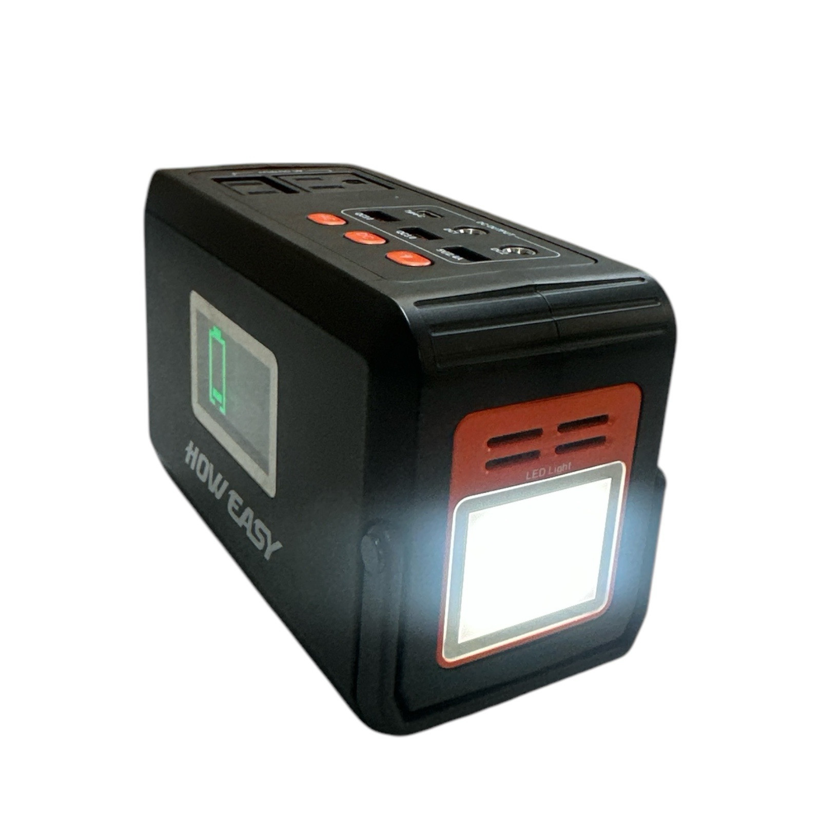 HOWEASY 120W Portable Power Station, 88WH Solar Generator, Lithium Battery Power