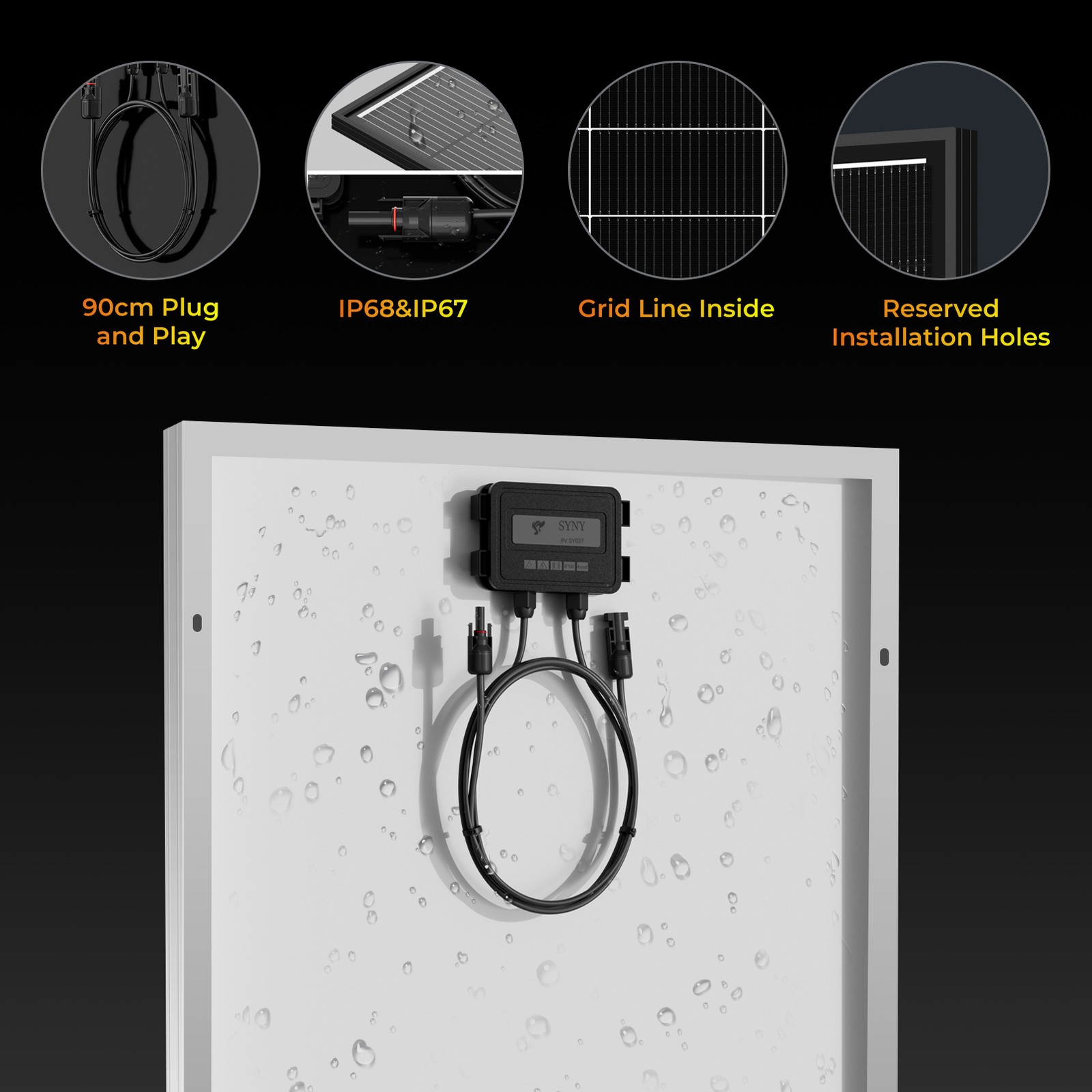 12V 250W Watt Mono Solar Panel Power RV Camping Home Boat Camp Off Grid 12BB New