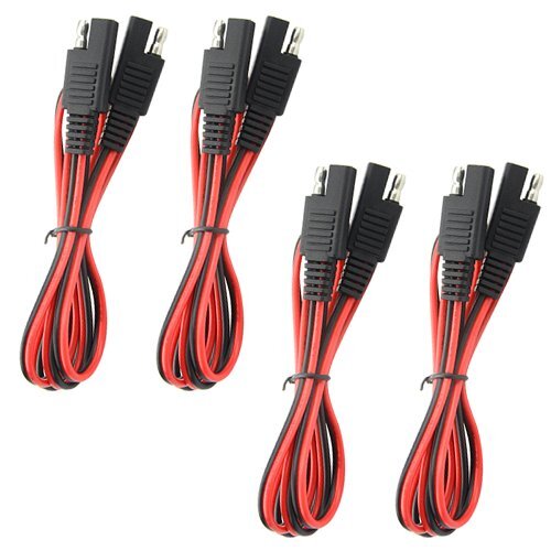4 PCS SAE to SAE Extension Cable Quick Disconnect Wire Harness SAE Connector …