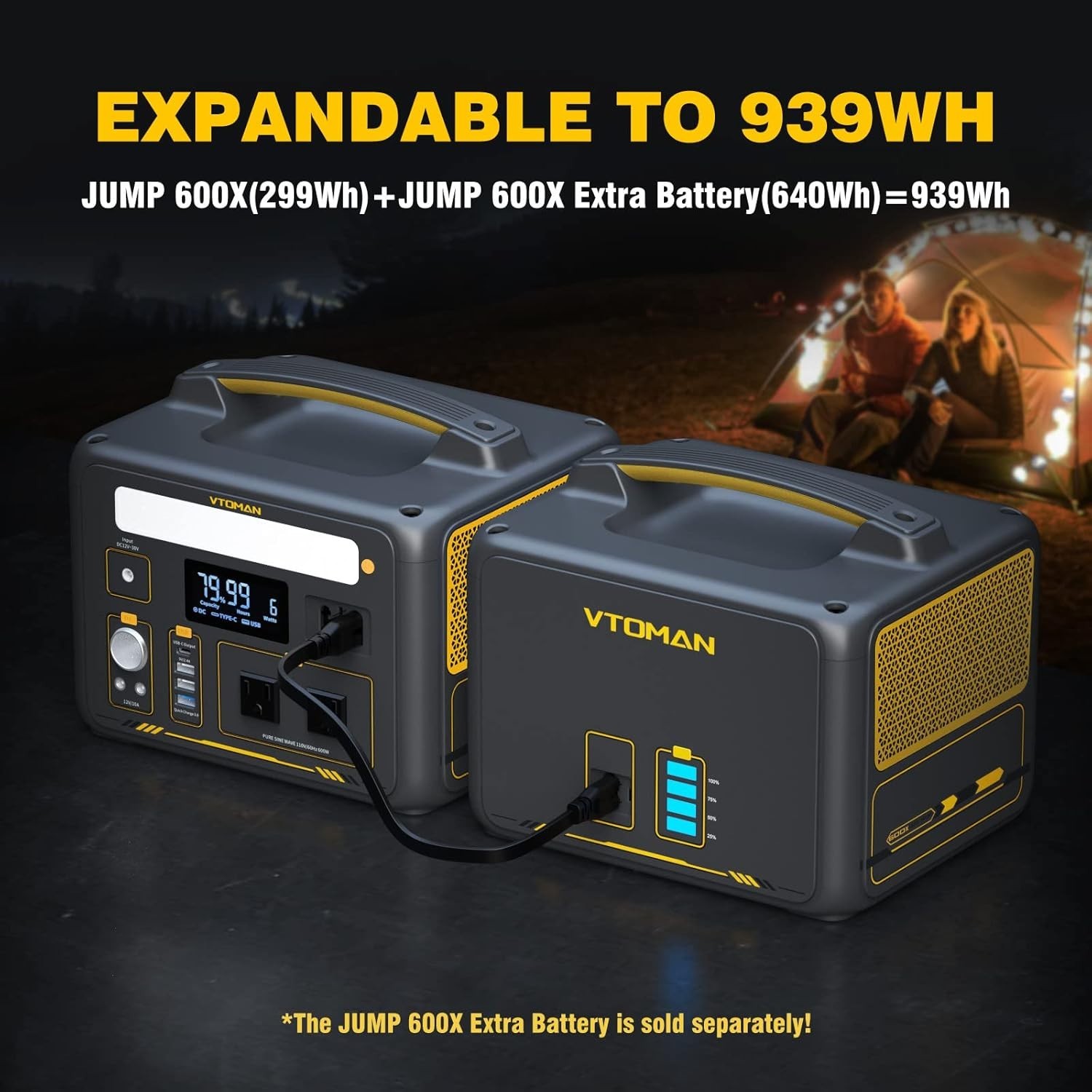 Jump 600X Portable Power Station 600W, 299Wh Solar Generator