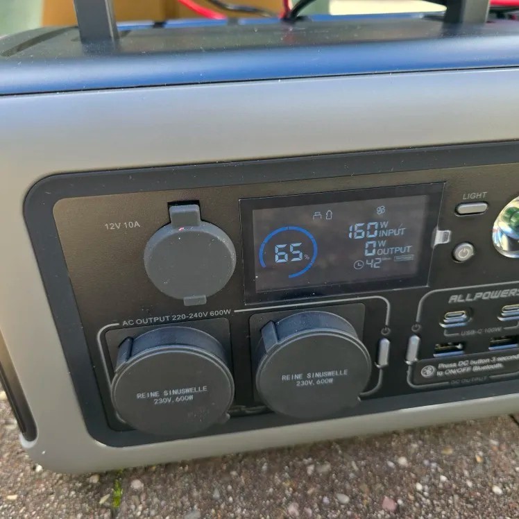 ALLPOWERS R600 Portable Power Station 299Wh LiFePO4 Battery – 600W AC Output