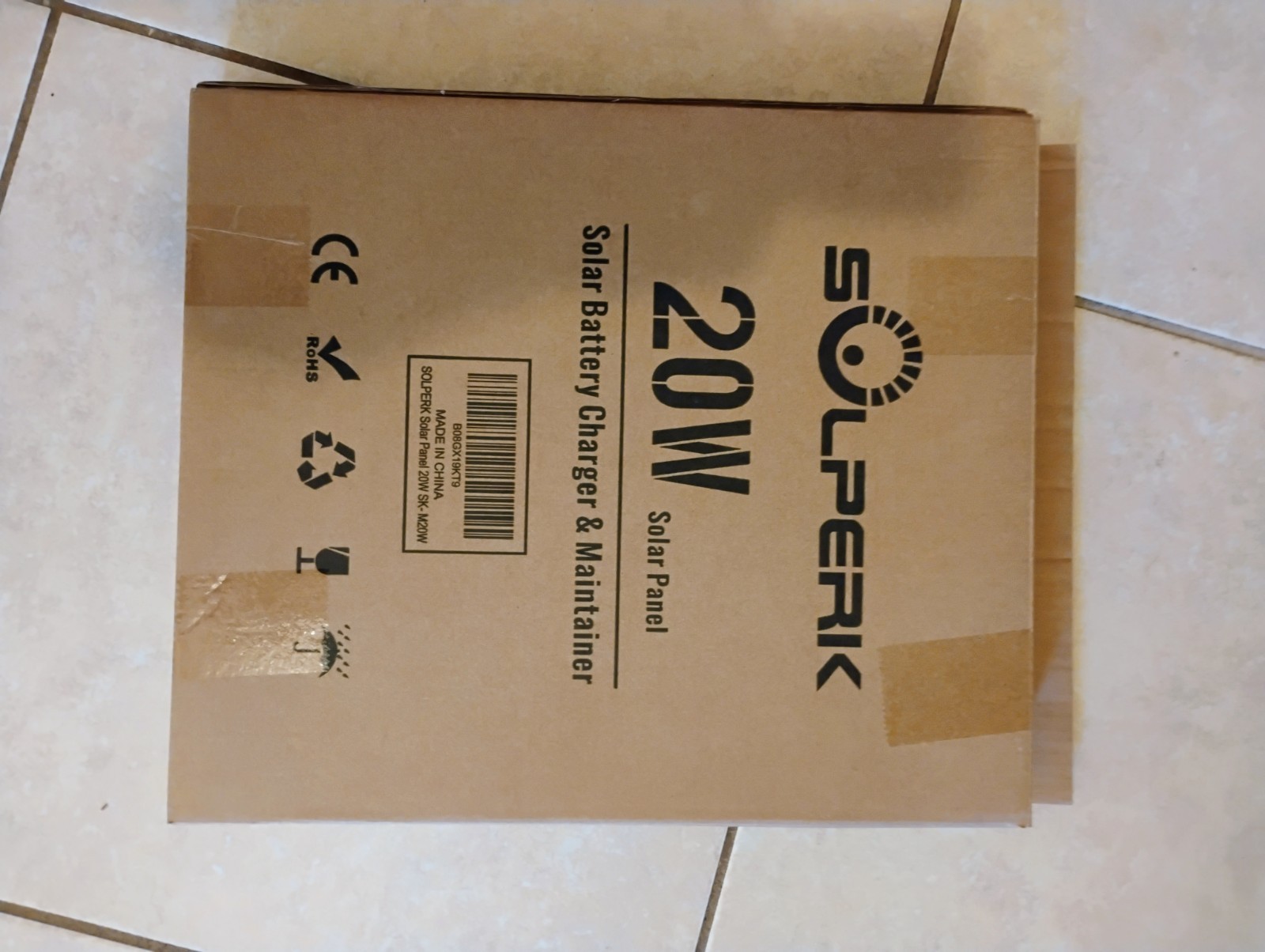 SOLPERK Solar Panel Kit 20W 12V, Solar Battery.