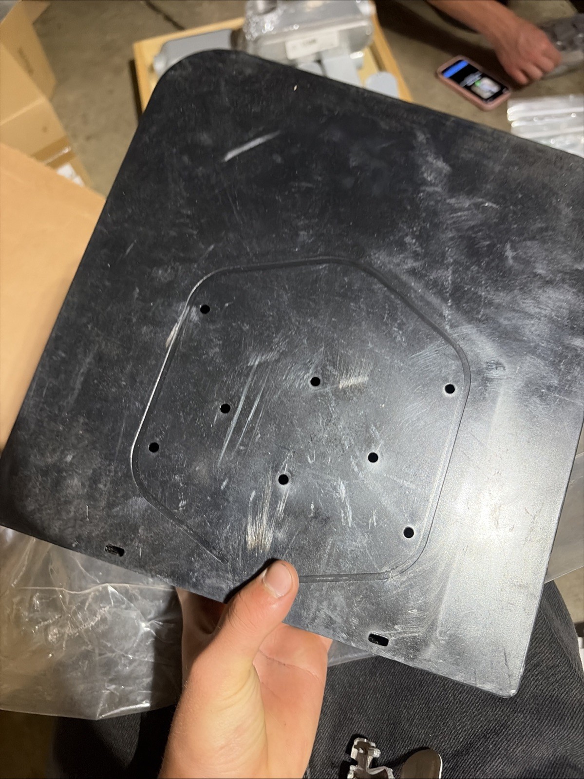 LZ Solar #2 Black Plastic Mounting Housing Cover Panel New Old Stock
