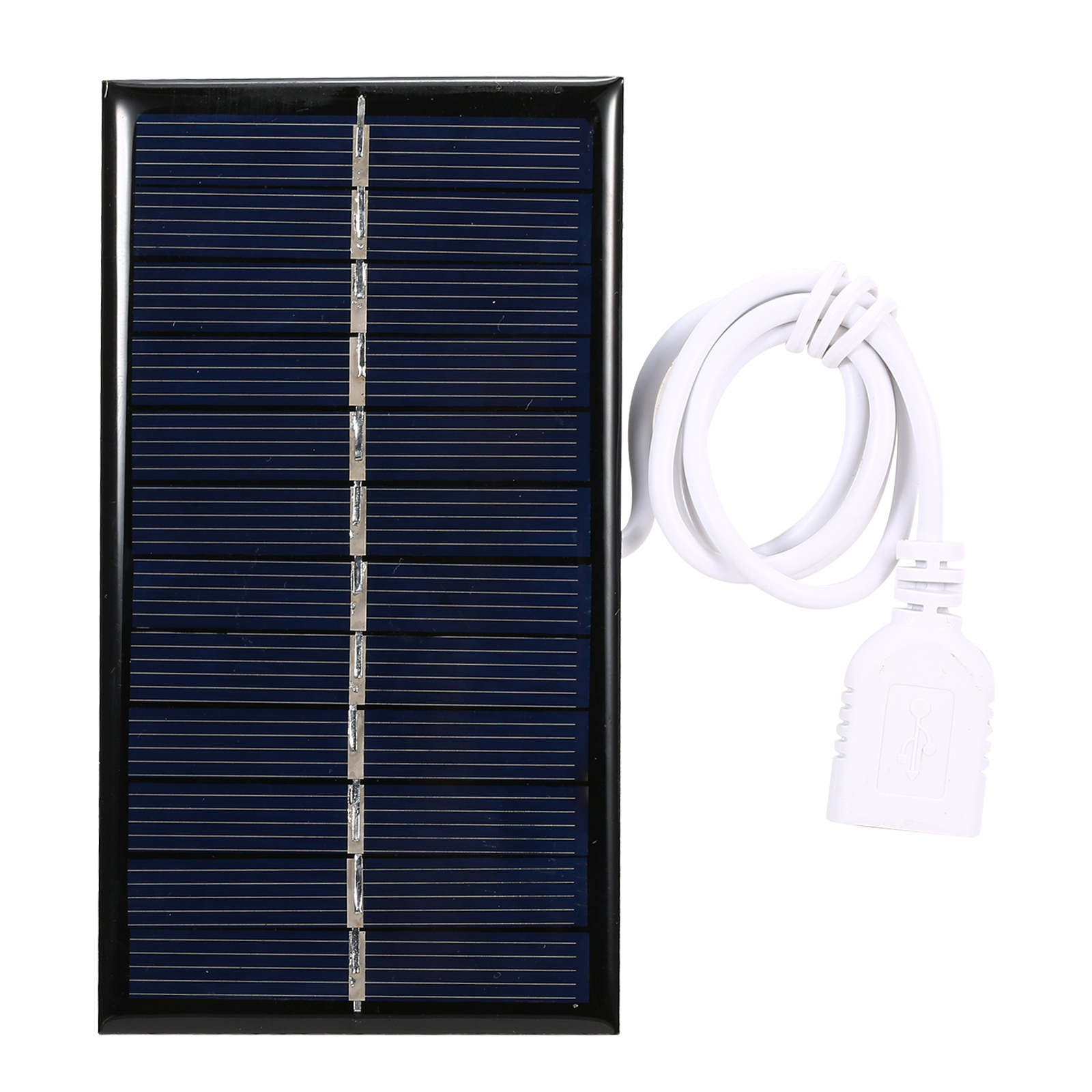 1W Small Solar Panel with USB DIY Polysilicon Silicon Solar Cell R8I6