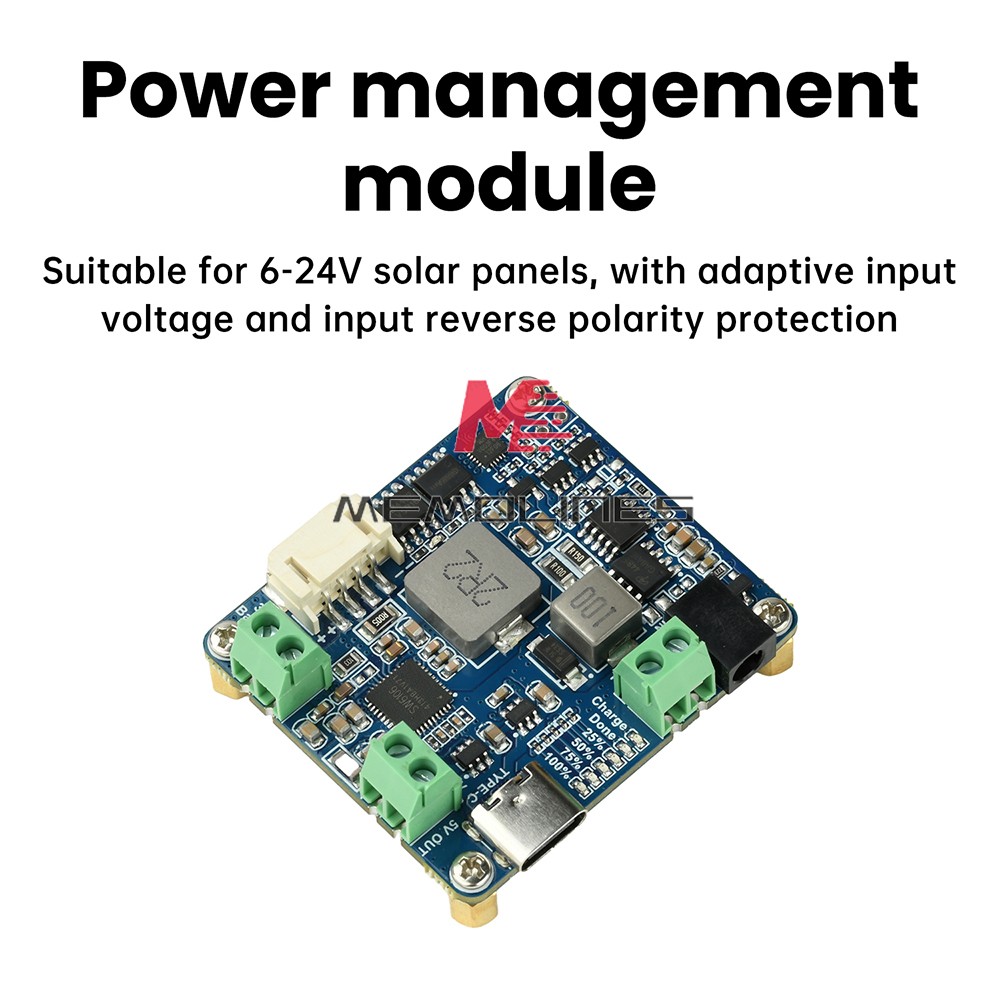 6-24V Solar Panel Power Management Module 5V 3A Supports MPPT, PD QC FCP SFCP