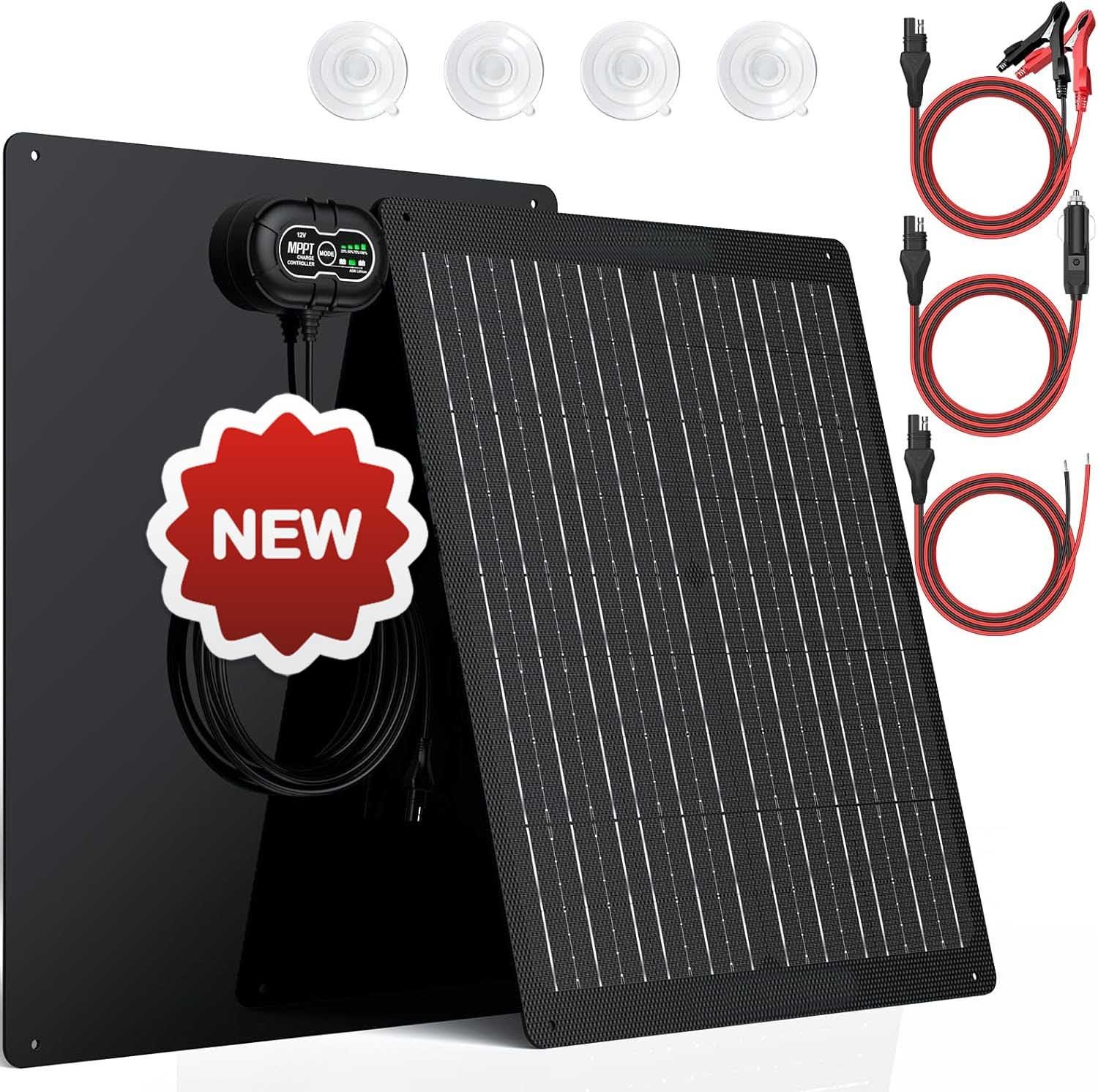 Cargador de batería solar impermeable de 30 W y 12 V PRO, controlador de carga M