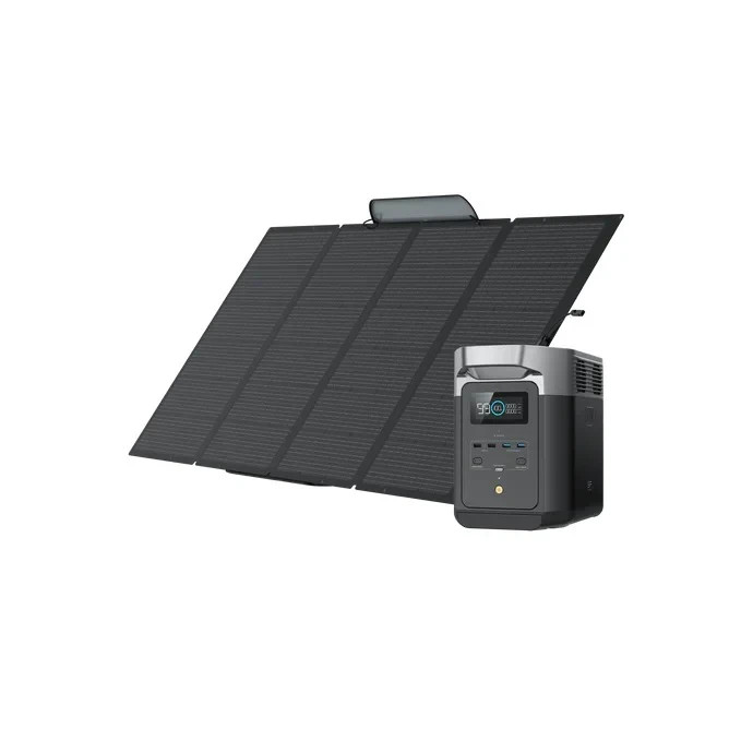 EcoFlow DELTA 2 Portable Power Station with 400W Solar Panel | Charges 7X Faster
