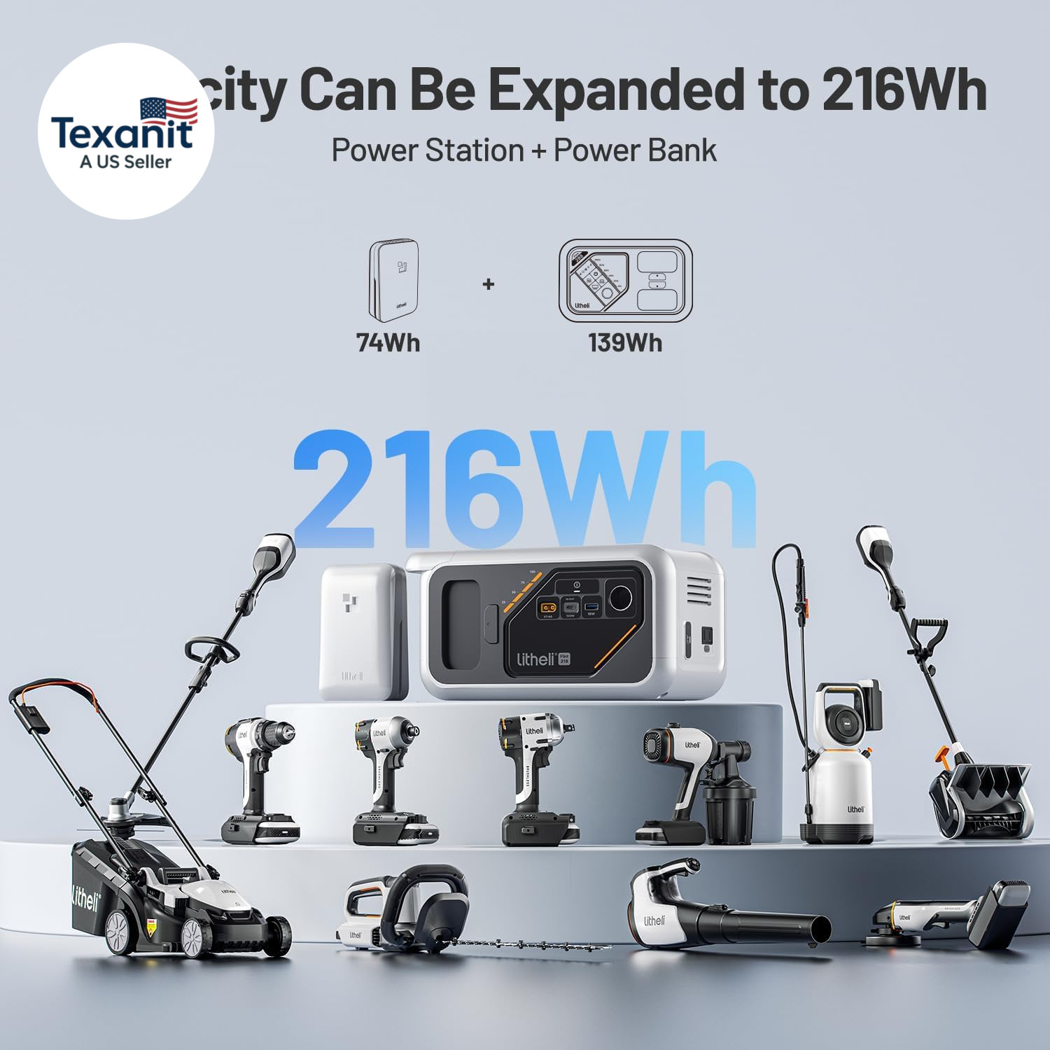 218 Series Portable Power Station 142Wh Camping Lithium Battery Solar Generator,