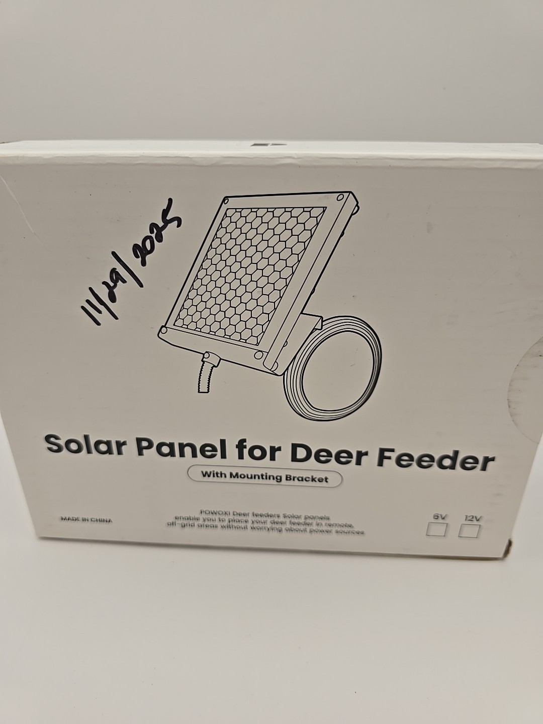 6V 1.5W Solar Panel to Recharge Deer Feeder Battery Solar Charger with Bracket