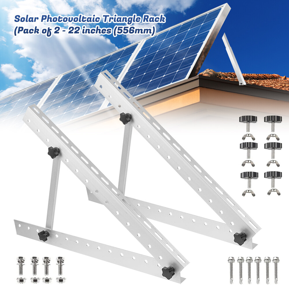 Adjustable Solar Panel RV Tilt Mount Brackets for RV Roof Boat Any Flat Surface