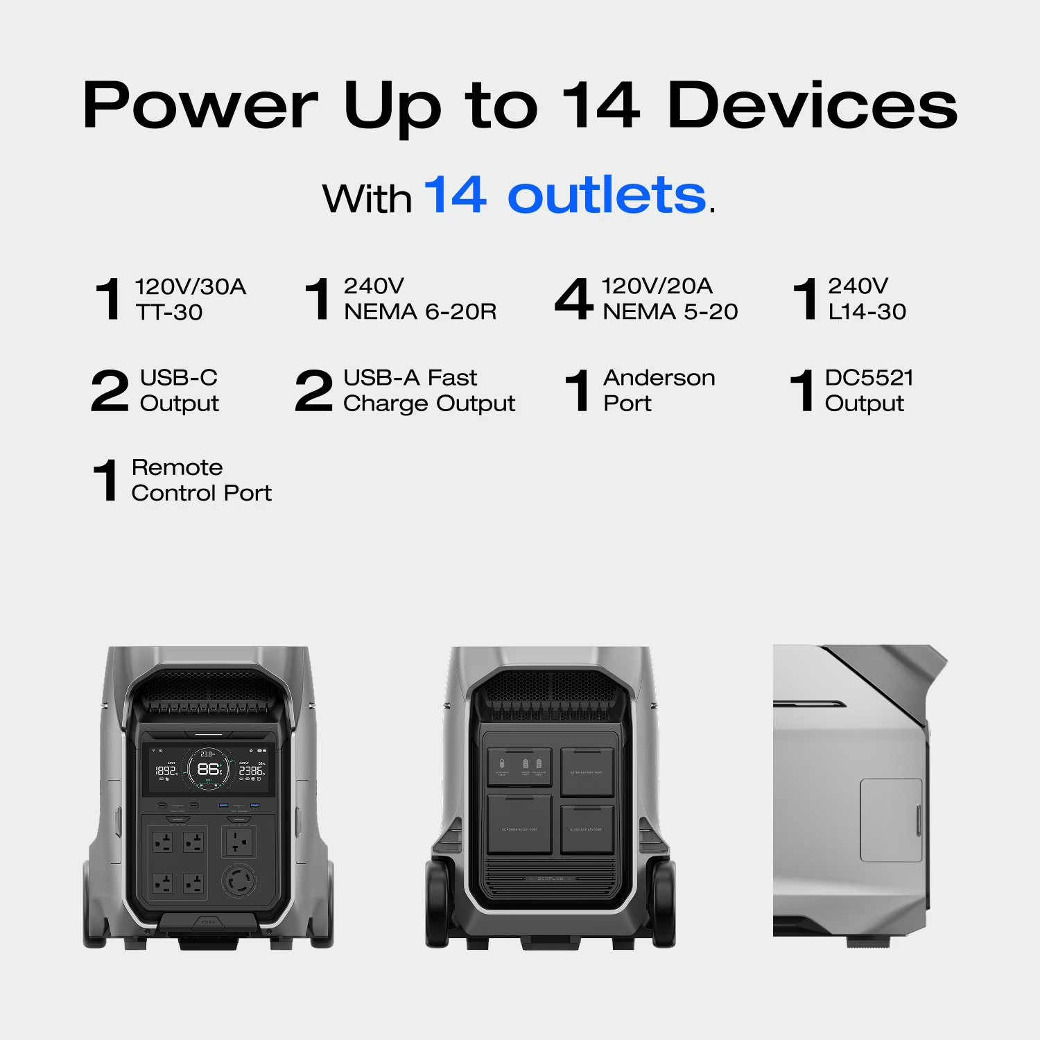 4000 Watt Ecoflow DELTA Pro 3 Portable Power Station FREE SHIPPING USA