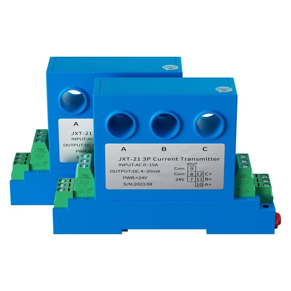 AC Three Phase Current Transmitter DC24V Input 0.5% Measurement Accuracy