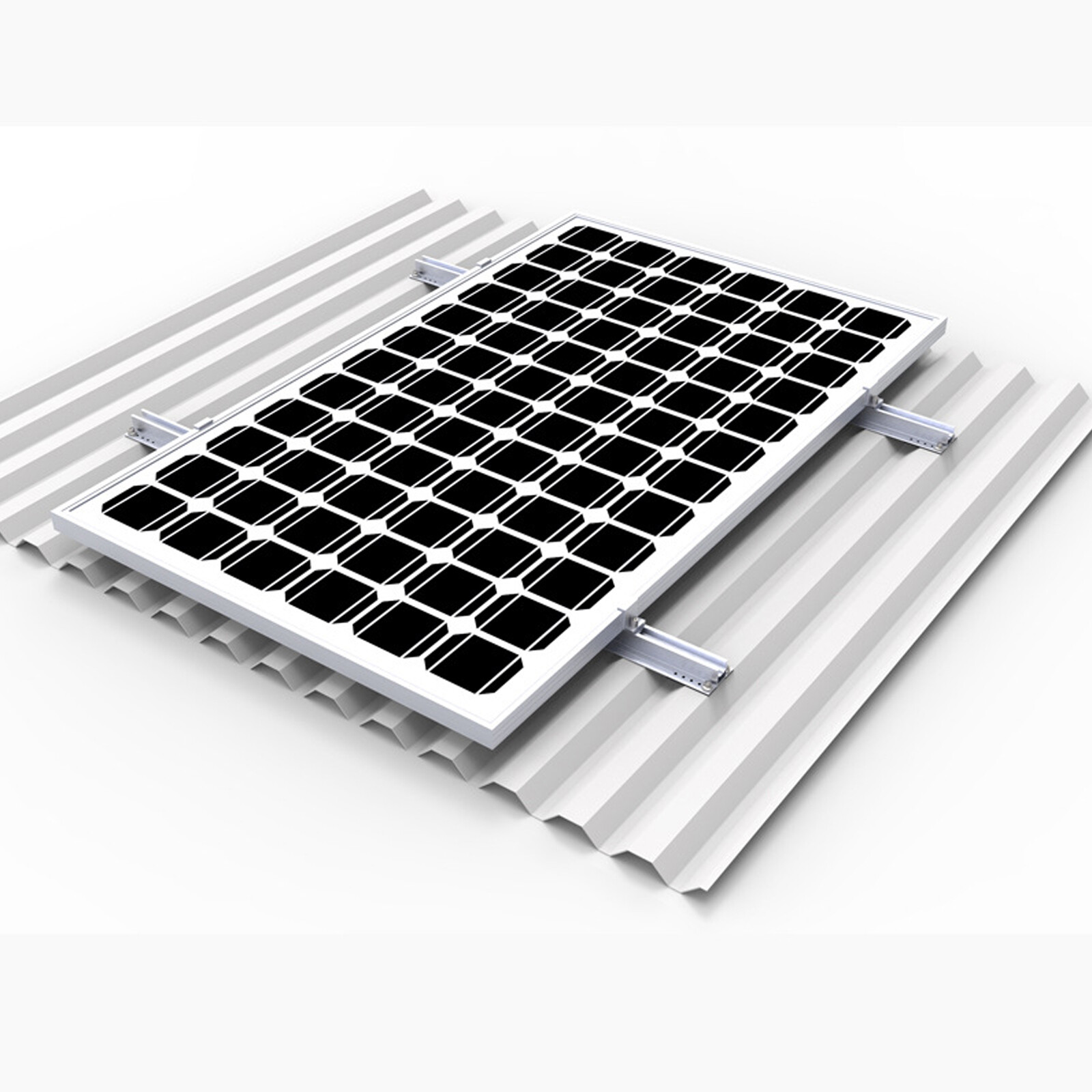 Set of 1 Unit Solar Panel Bracket Kit Bracket Mounting Solar Photovoltaic U-Rail
