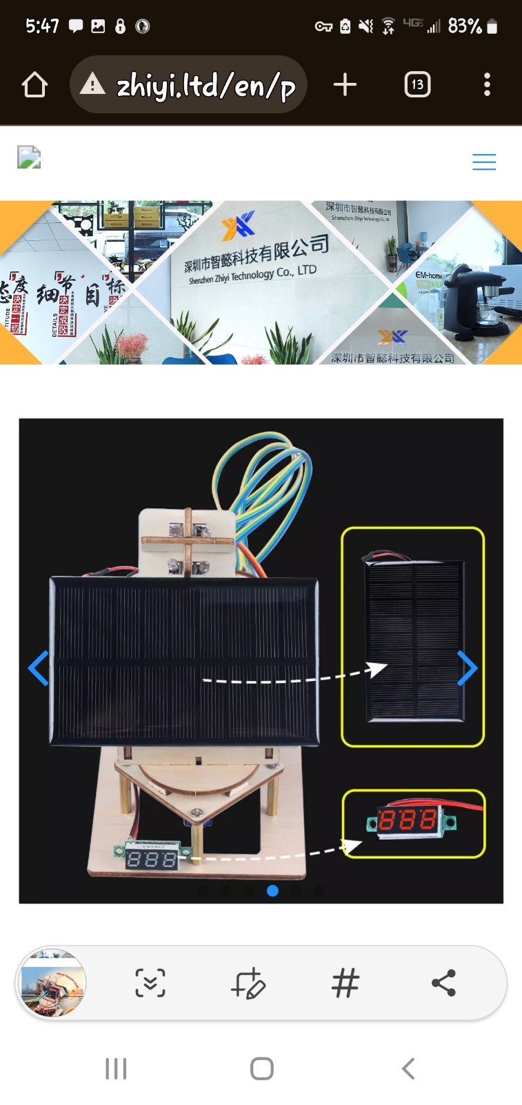 Zhiyi Smart Solar Light Tracking kit great teen gift Kit ZYA0017