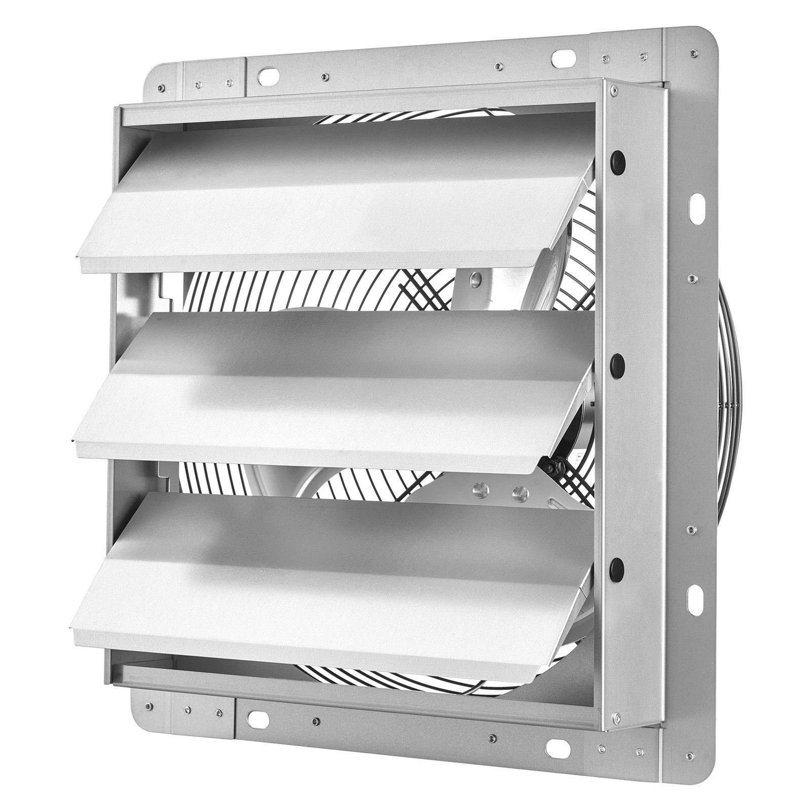 12 Inch Shutter Exhaust Fan Wall Mounted 1347 CFM Automatic Louvers, Sturdy