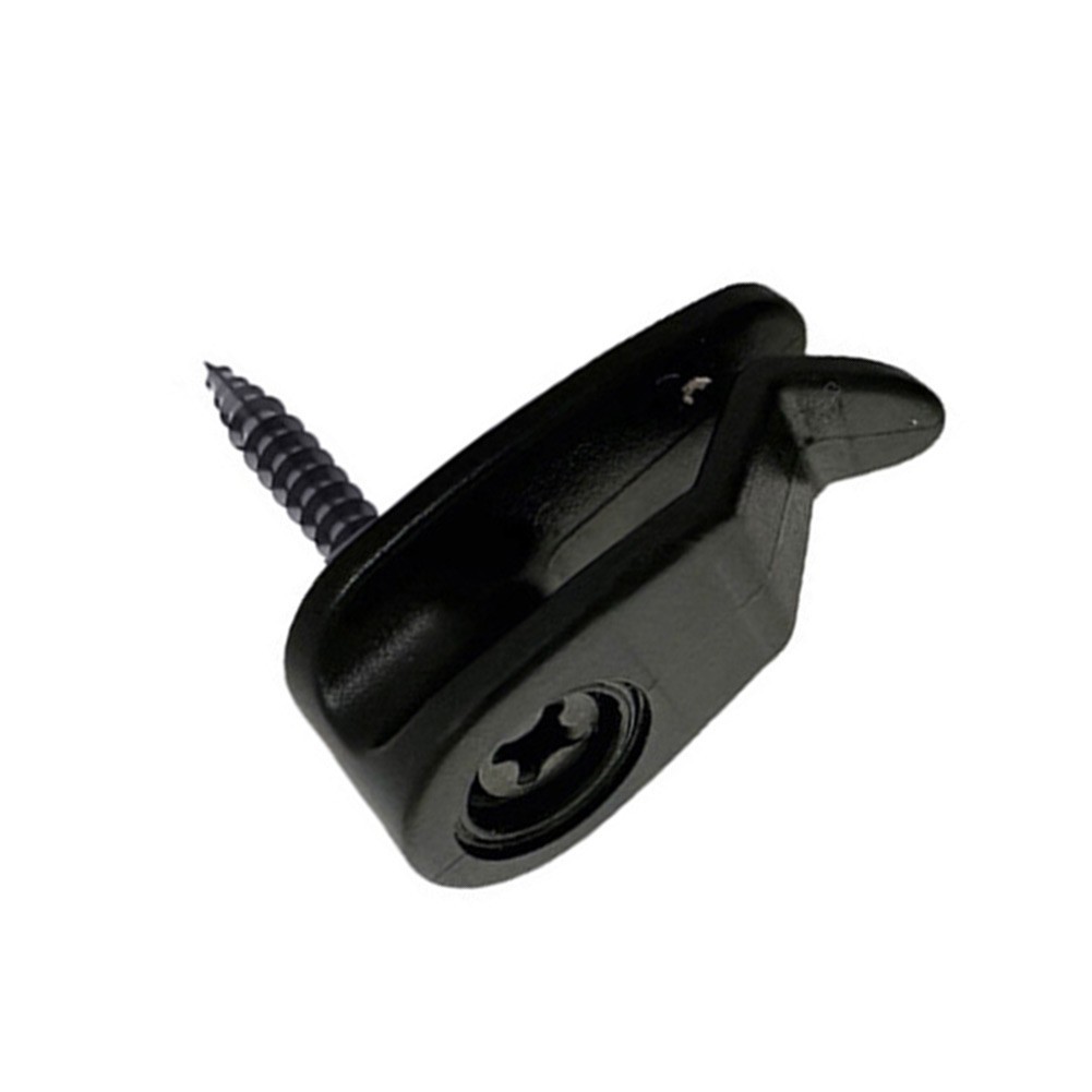 50 Black Outdoor Fairy Lights Clips with Screws for Hanging String Lights