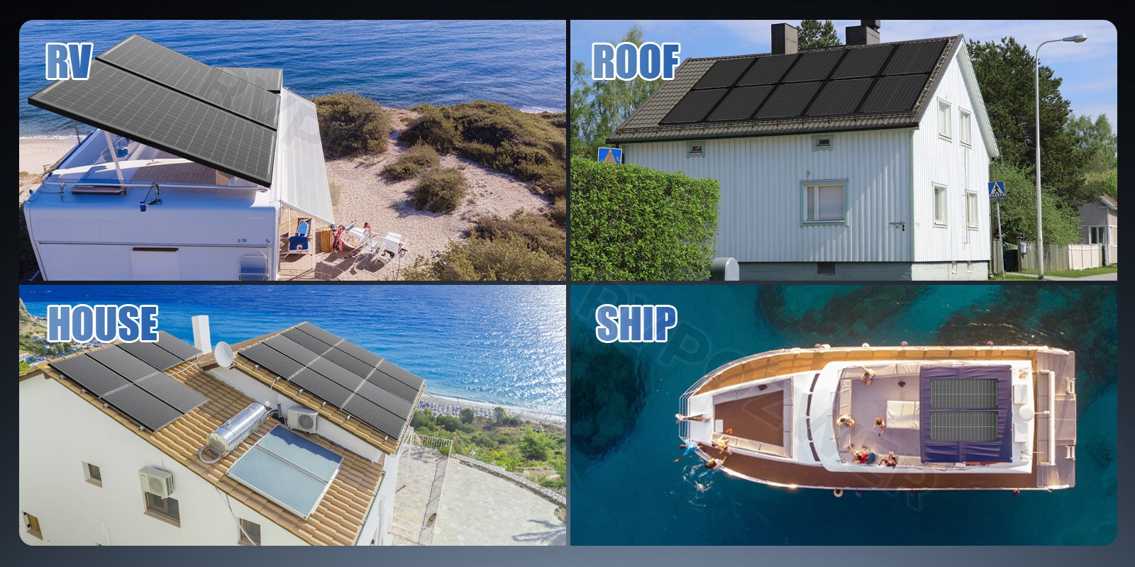 100W Bifacial Solar Panels 12V Mono 18BB High-Efficiency PV for Home/RV/Off-Grid