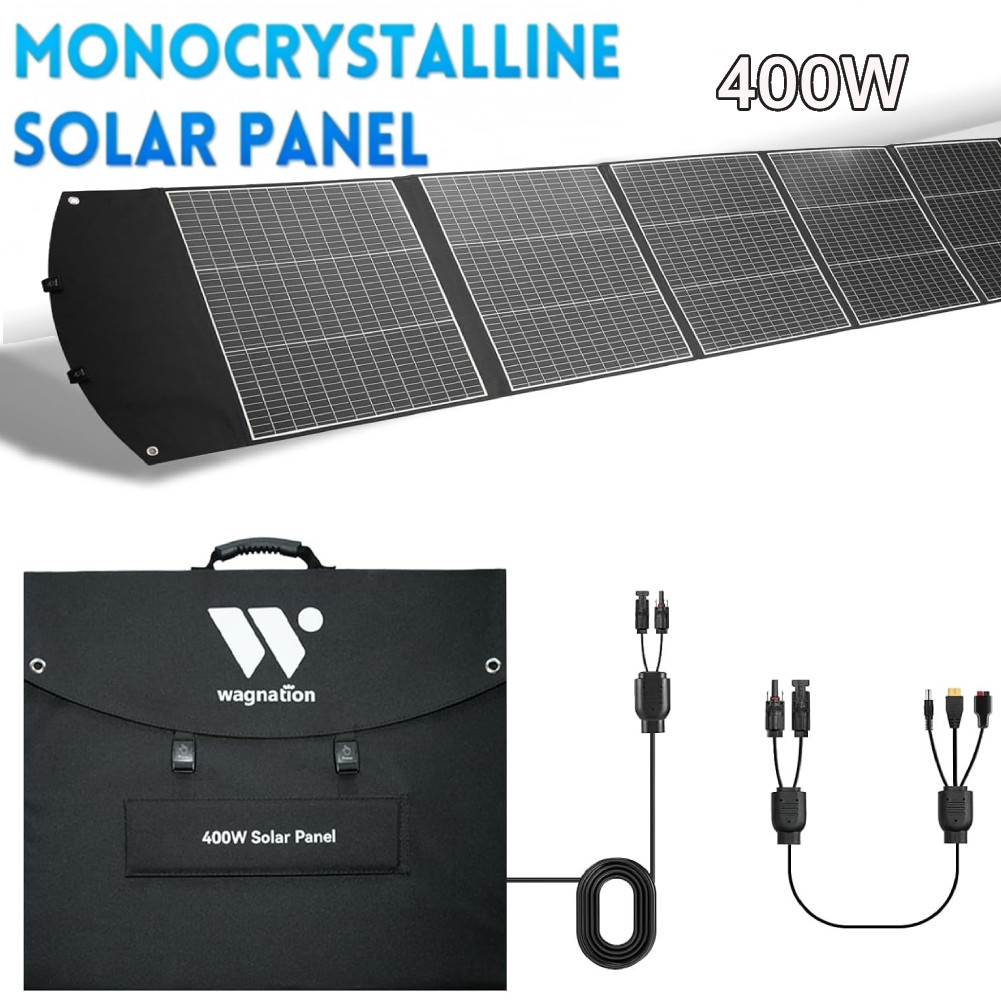 400W Portable Solar Panel Folding Charger Power with Kickstands Power Station
