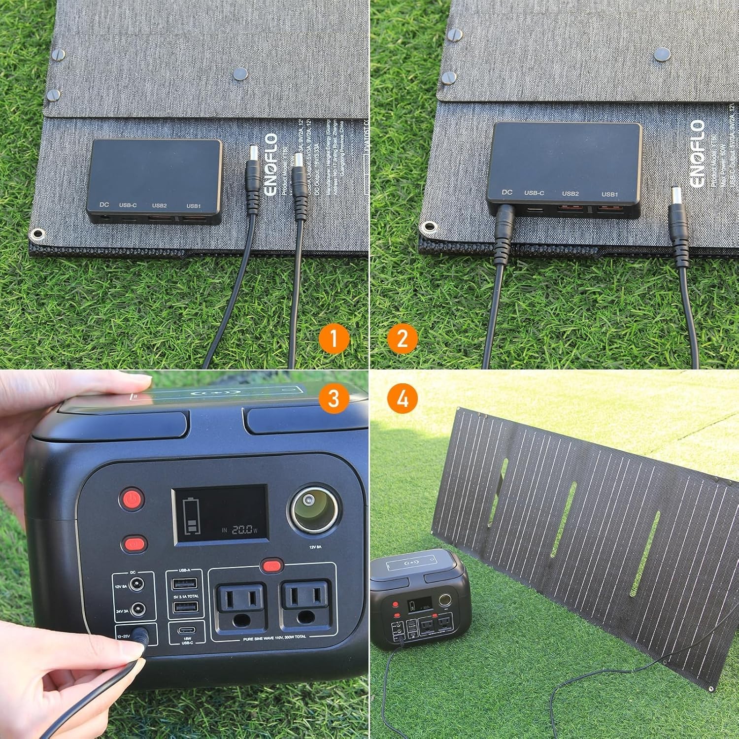 Ultimate 60W Foldable Solar Charger with 10-in-1 Connector – Perfect for Gadgets