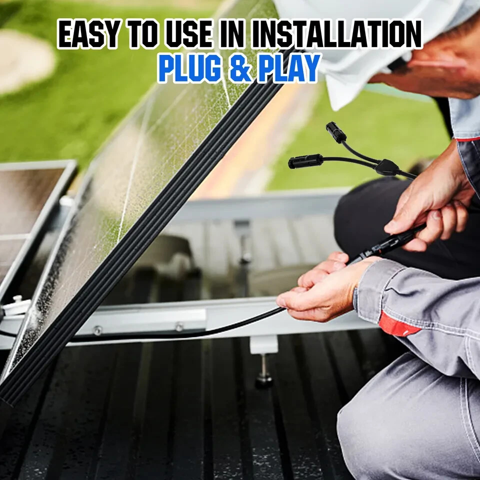 ECO-WORTHY Solar Panel Accessories and Y Branch Connector Battery Cables Kit