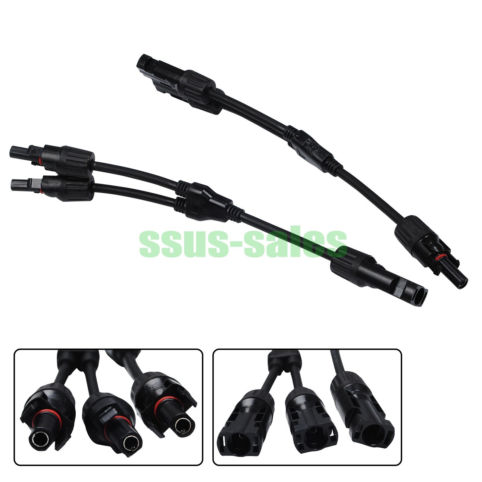 Solar MC-4 Photovoltaic Connector Y-Type Splitter Adapter with Waterproof NEW