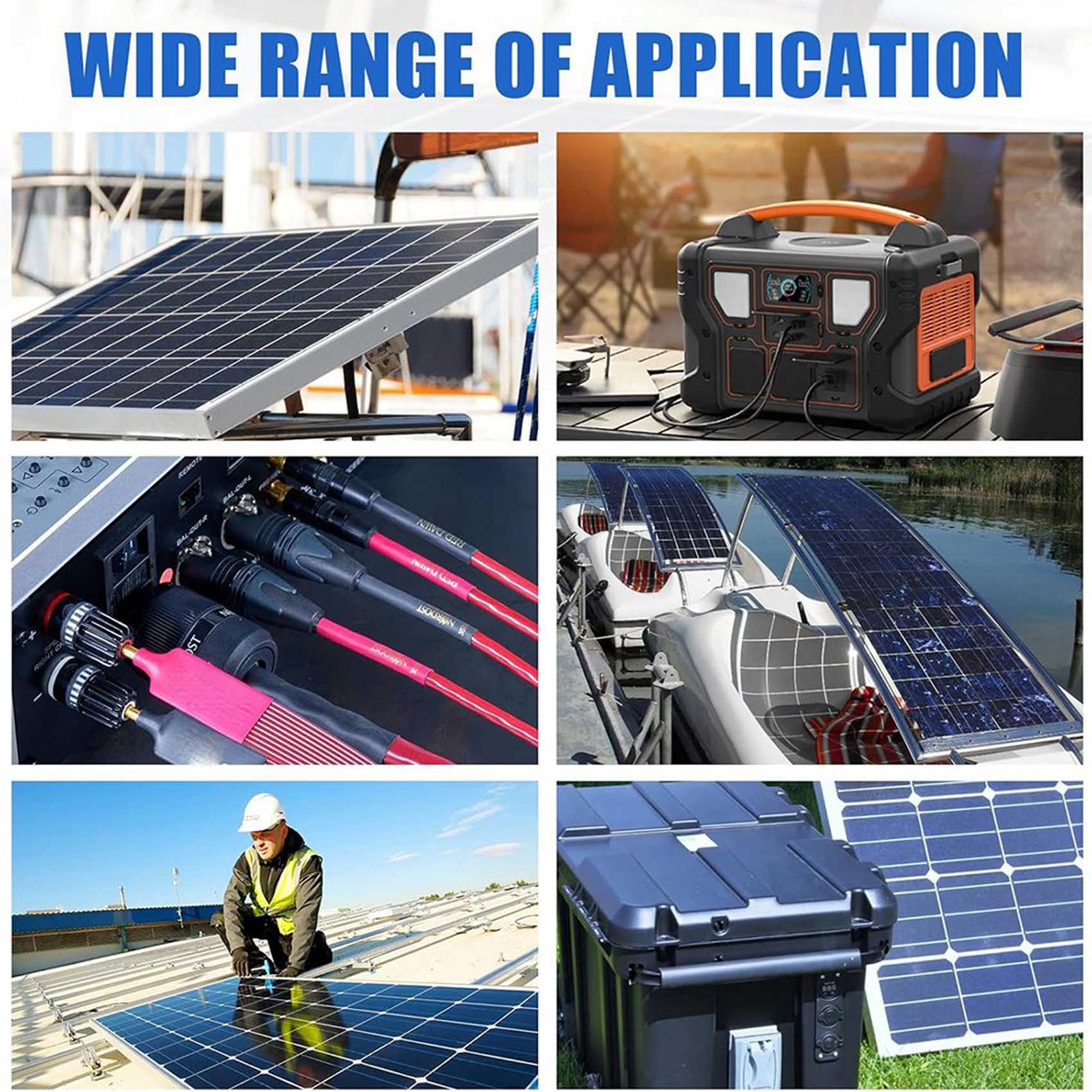 100 Pairs Solar Panel Connector Caps, Dustproof Solar Connector Caps,2227