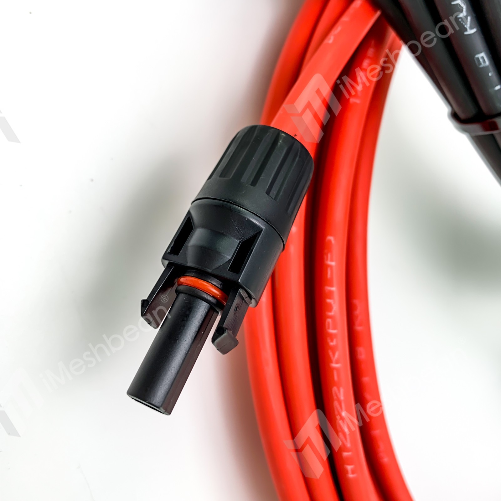 40 FT 10 AWG Black+Red Solar Panel Extension Cable w/ Female & Male Connectors