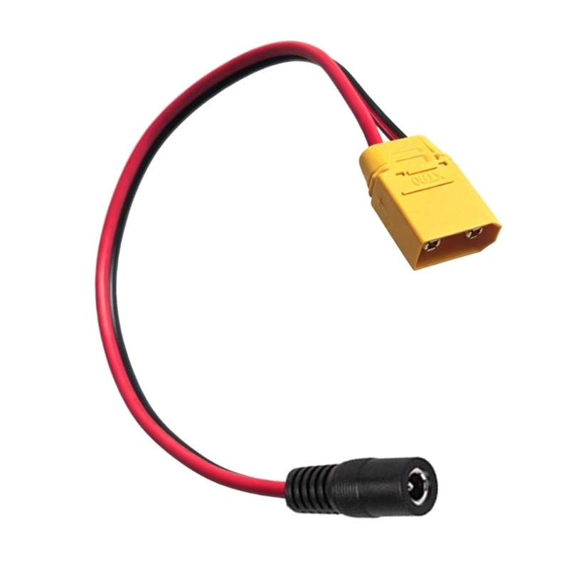 XT90 to 5.5 x 2.1mm Female Power Cable, 14AWG Charging Wire Use