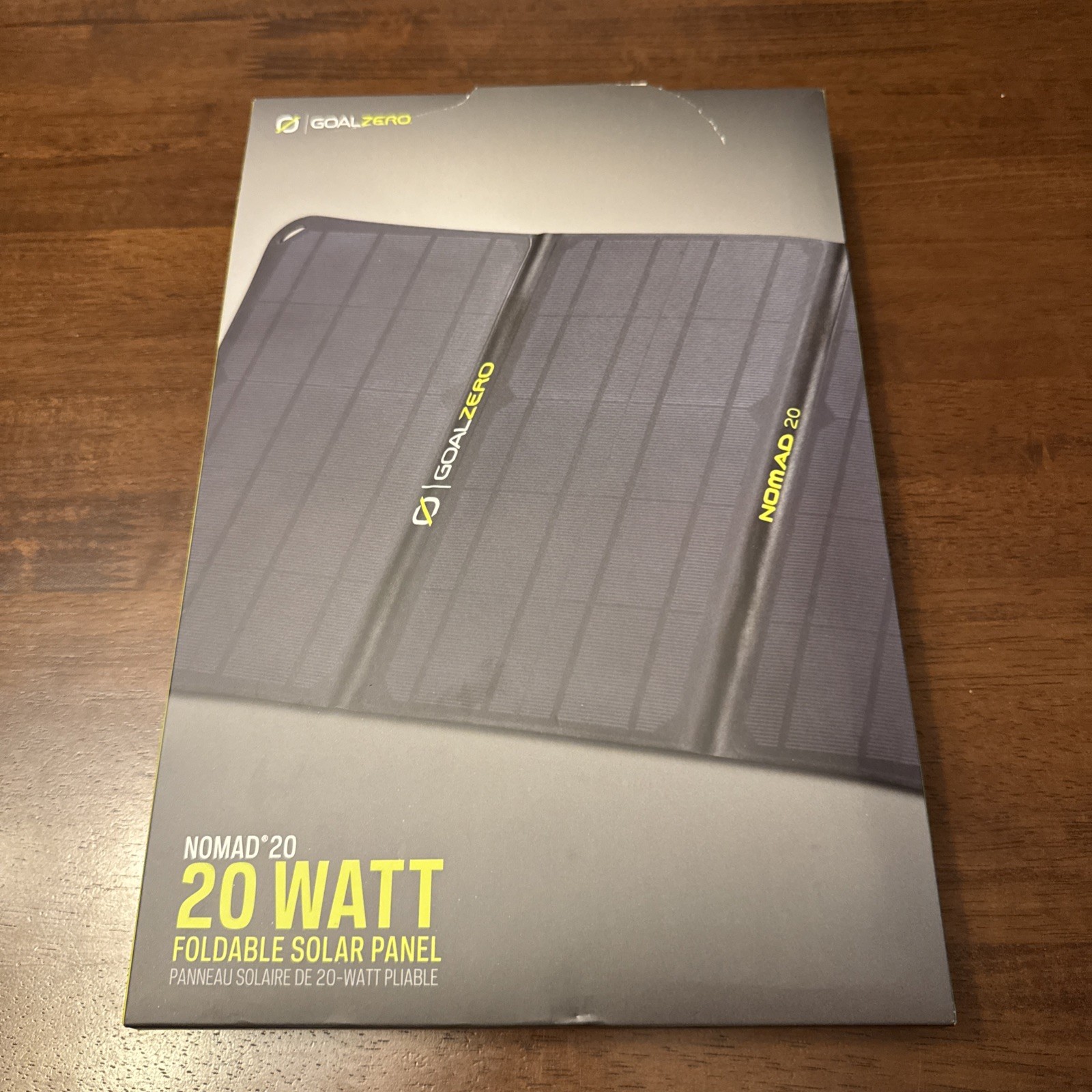 Goal Zero Nomad 20 20W Foldable Solar Panel Charger – Black (11910). NEW SEALED!
