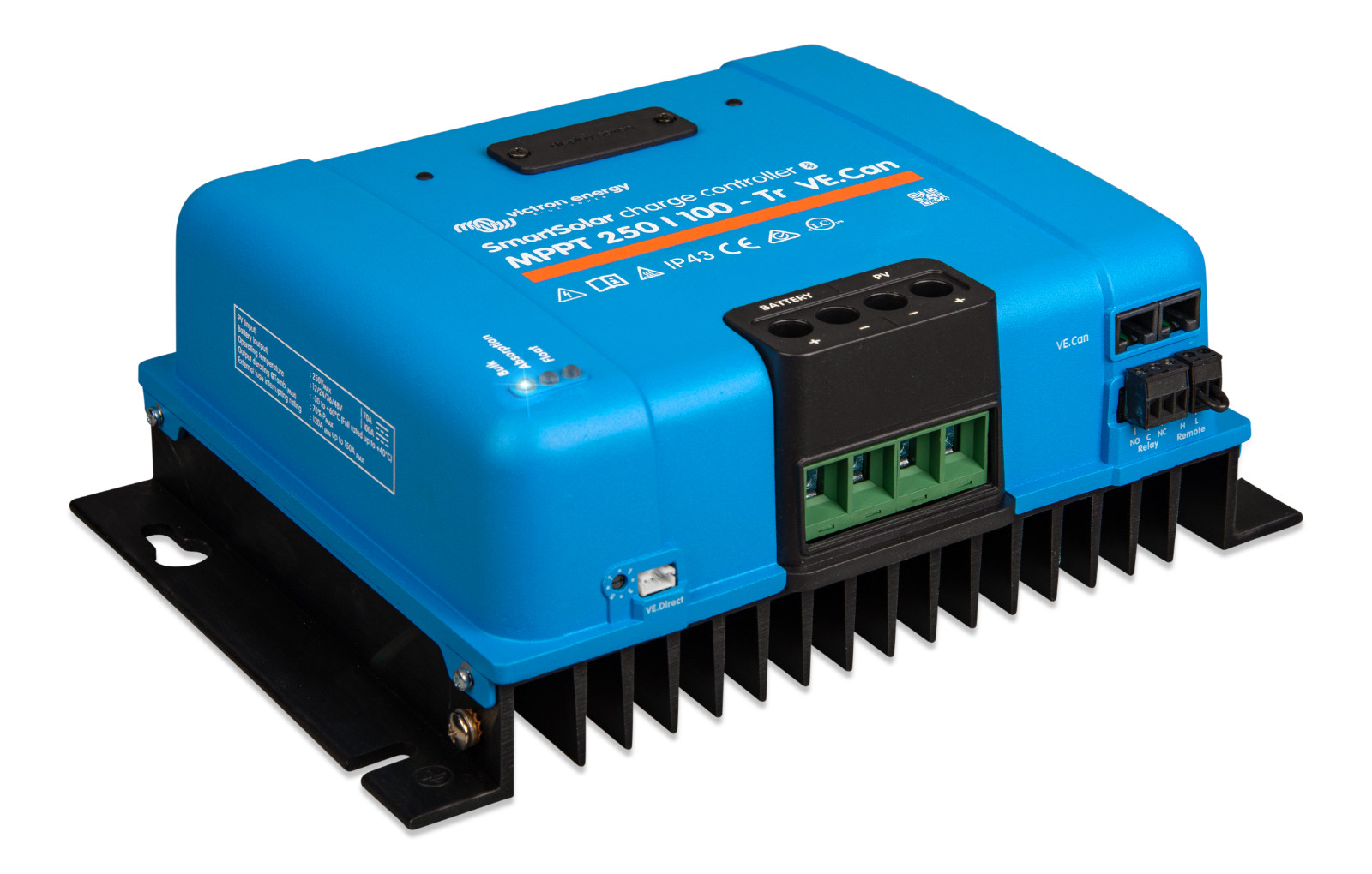 Victron SmartSolar Charger MPPT 250/100-Tr VE.Can Bluetooth SCC125110512