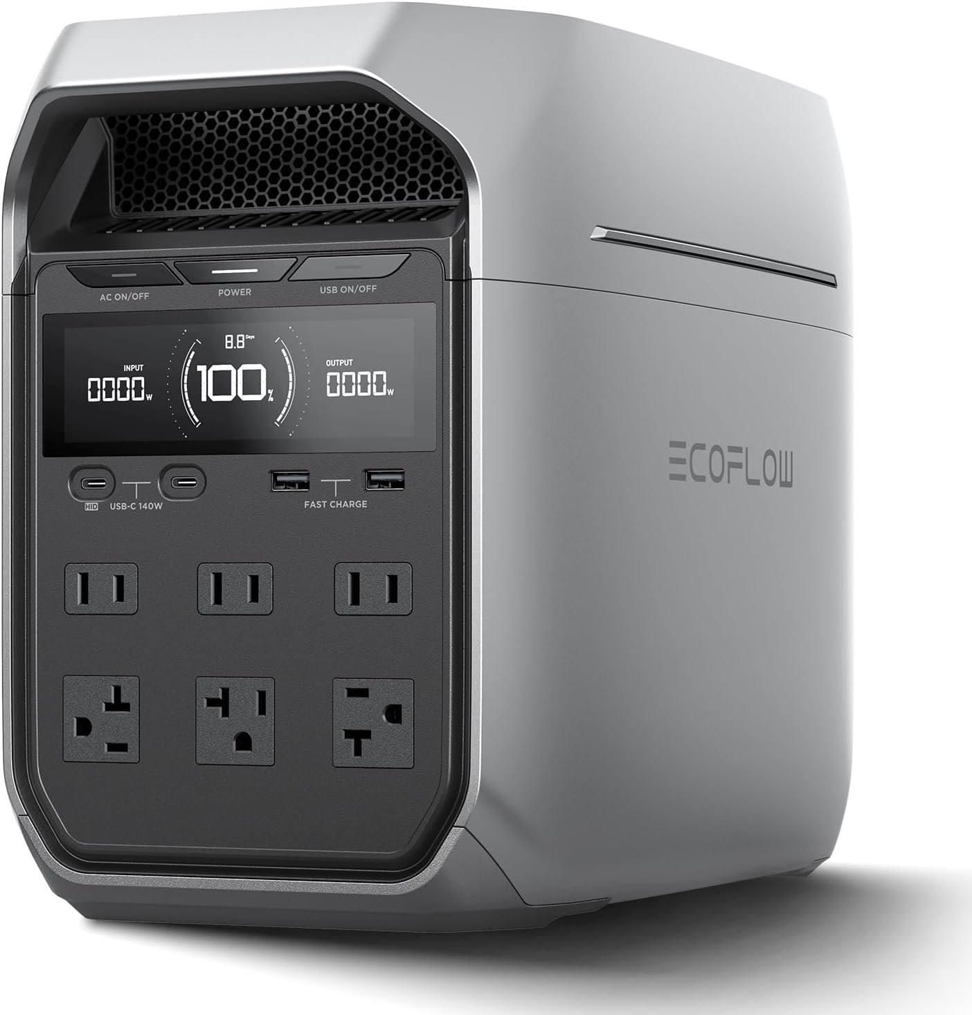Portable Power Station DELTA 3 plus (2024 New), Solar Generator (Solar Panel Opt