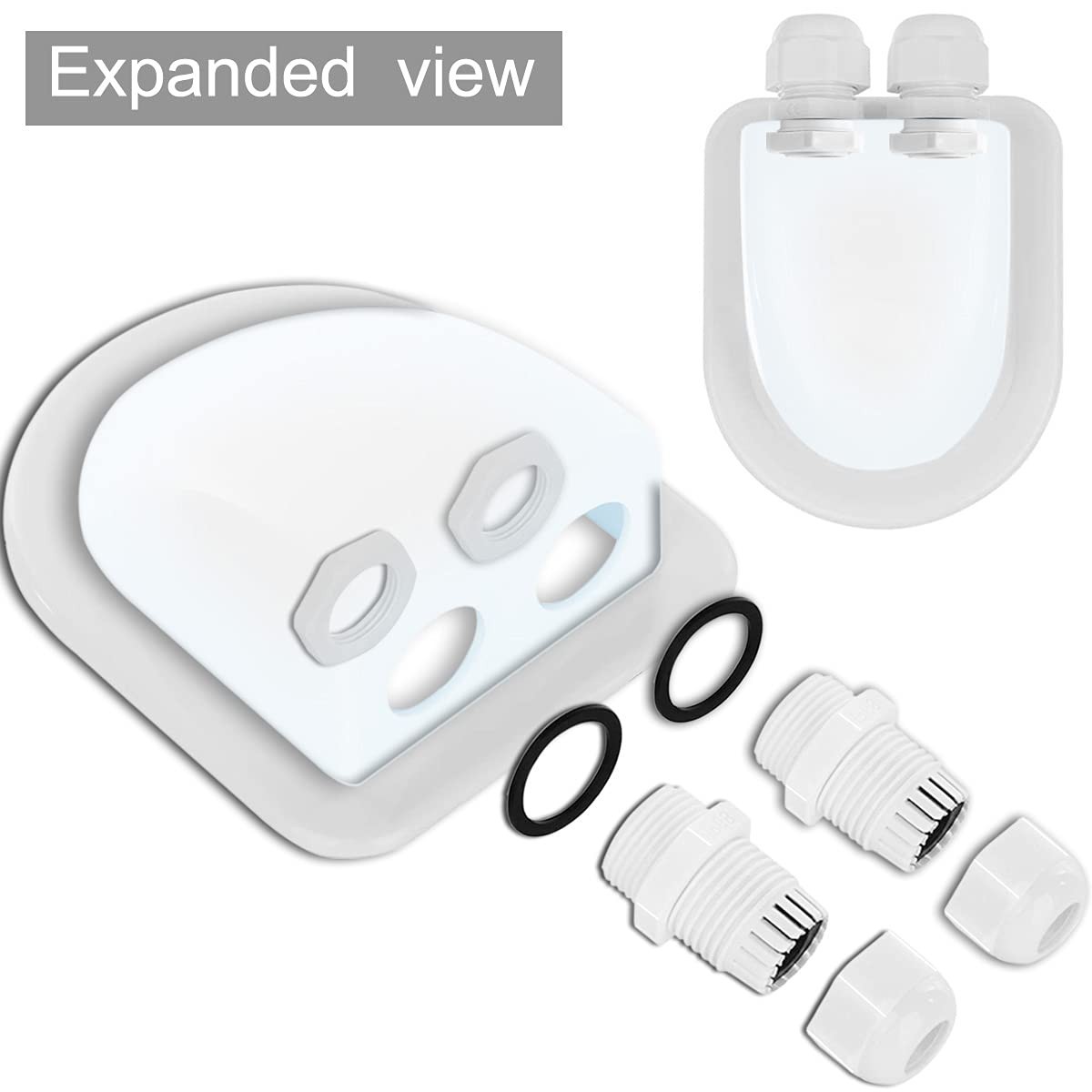 Double Cable Entry Gland – Perfect for Solar Projects on Yachts & Cabins