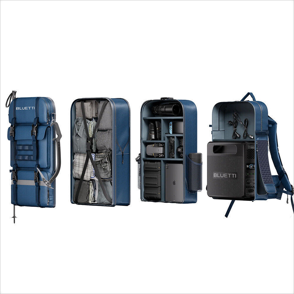 BLUETTI 300W 268.8Wh Handsfree 1 Portable Power Station+Backpack 42L for hiking
