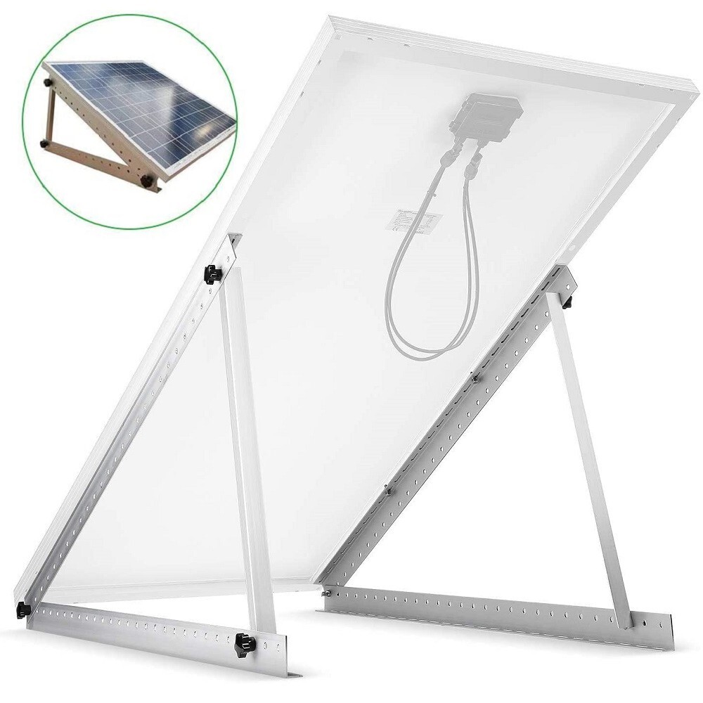 Solar Panel RV Tilt Mount Brackets Ground Roof Flat Surface Adjustable Frame