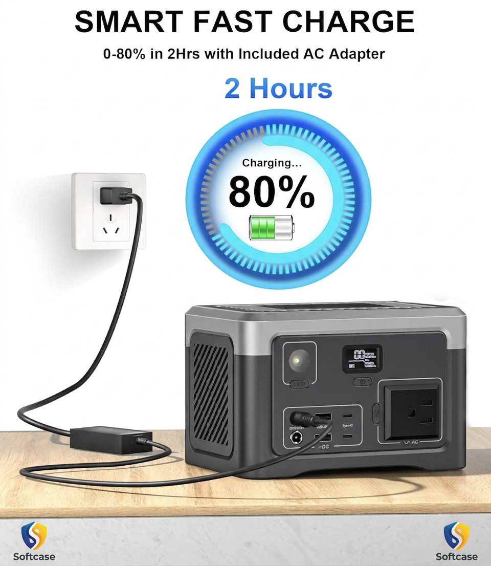 Premium Portable Strong Power Station 192Wh Outdoor Generator with AC Outlet 100