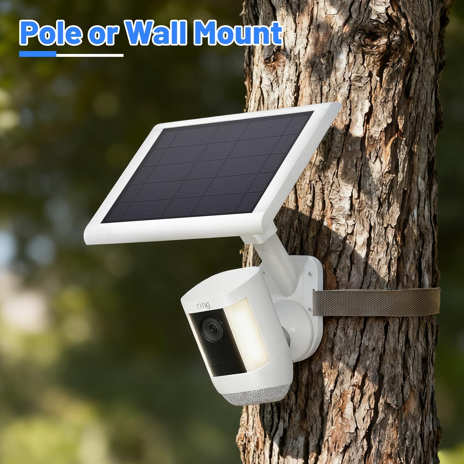Universal Wall Mount for Camera & Solar Panel – 2-in-1 Compatible with Ring, Bli