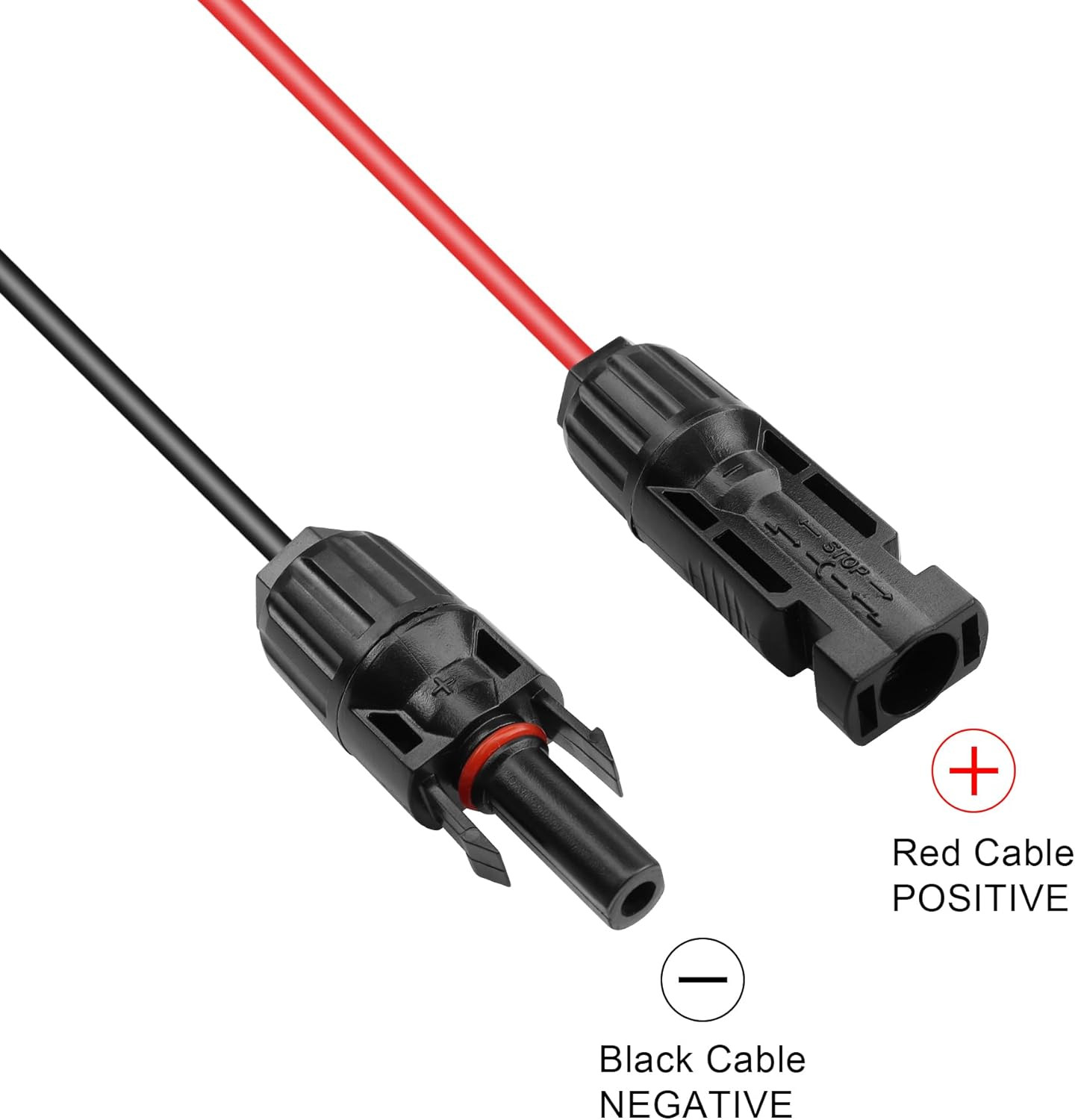 Solar Panel Connectors to DC 5.5X2.1Mm Extension Power Cable 14AWG Solar Panel C
