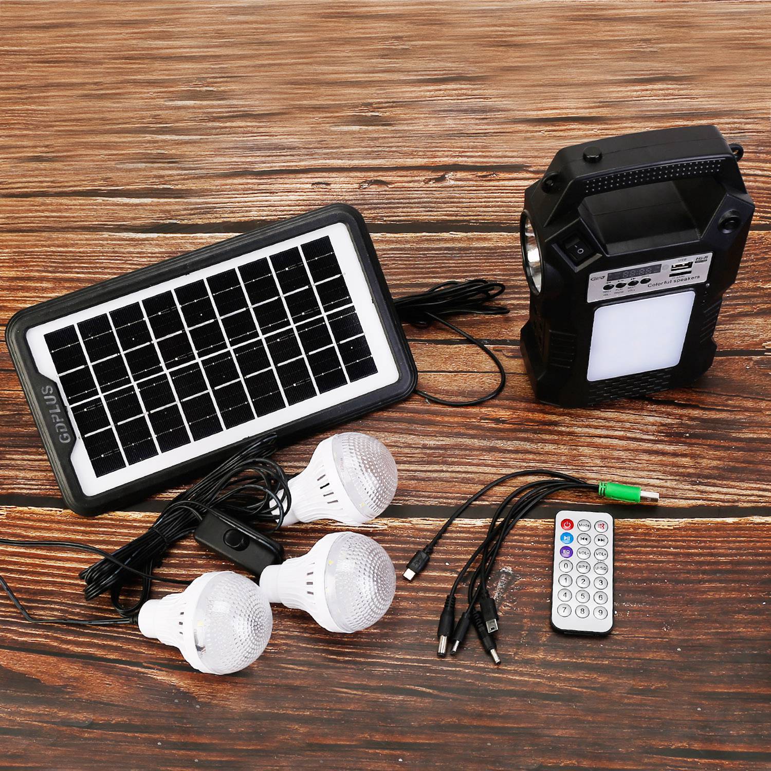 Portable Solar Panel Generator Station Kit Power Bank Outlet Camping Emergency