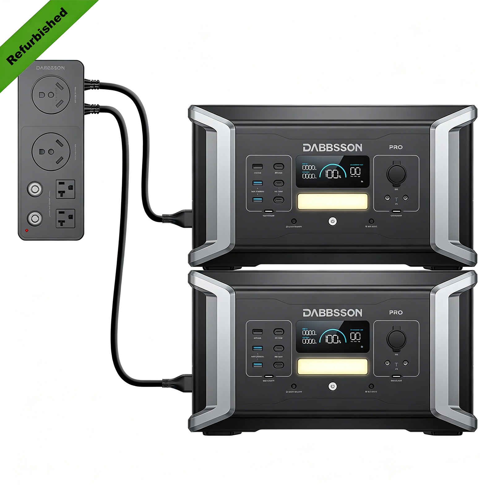 Dabbsson 2048Wh 3600W Portable Power Station LFP Generator for Home Refurbished
