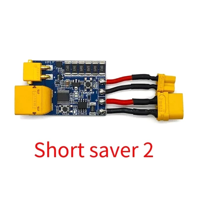 Lightweight UAV Circuit Protector Short Saver 2 XT30 TX60 for 2S to 6S Batteries
