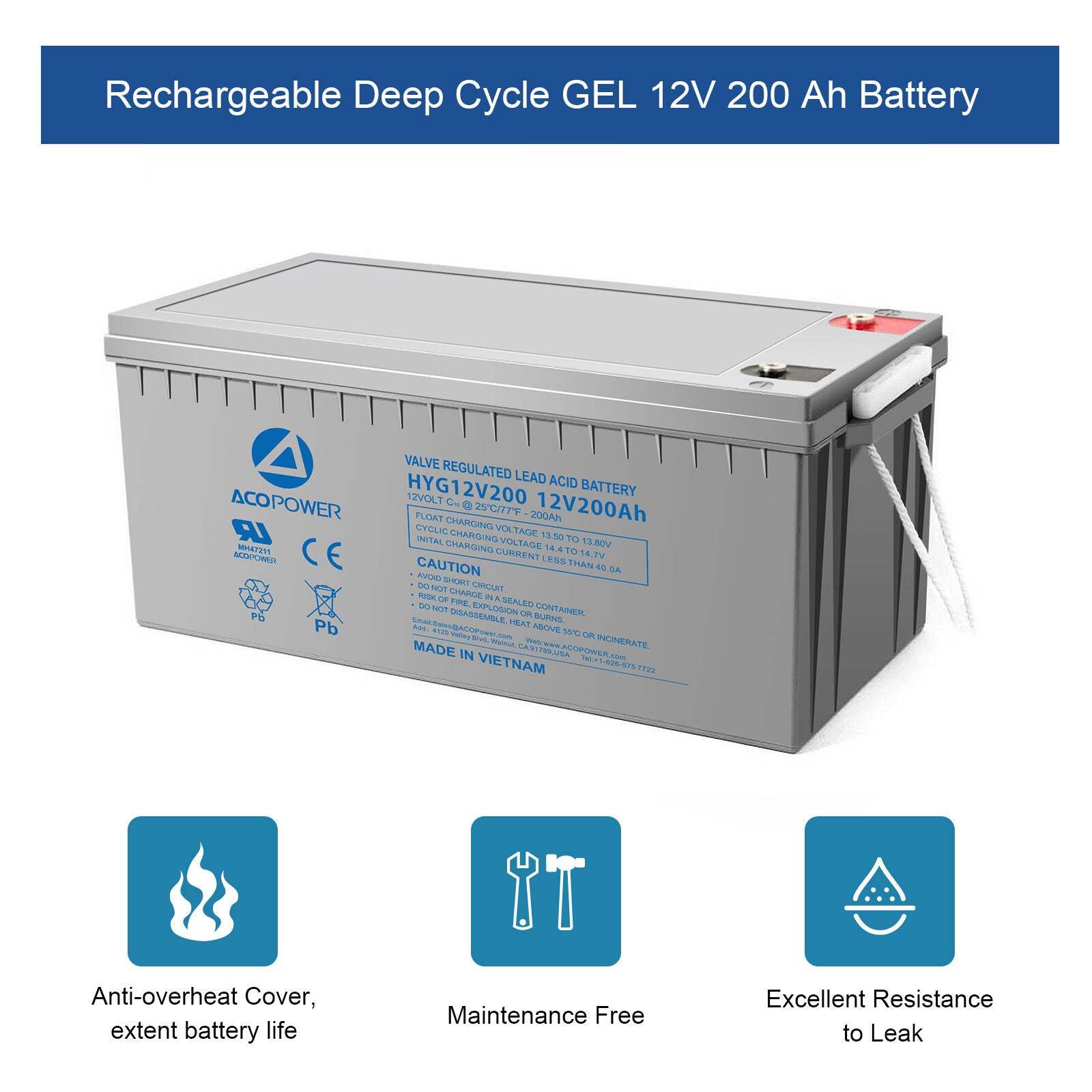 ACOPOWER 600Watt Mono Black RV Solar System